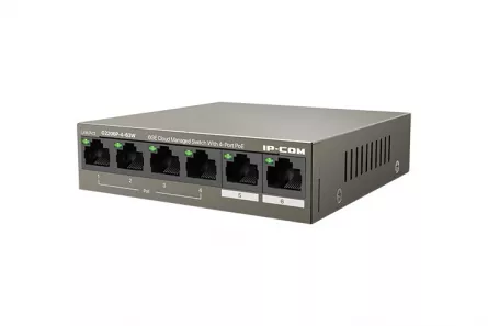 Switch 4 porturi Gigabit PoE+, 2 porturi RJ45 Gigabit G2206P-4-63W, [],high-security.ro