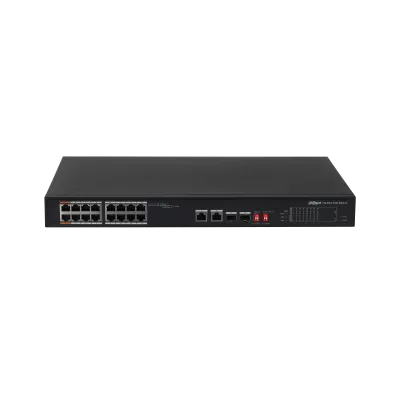 Switch 16 porturi PoE și 2 port-uri Uplink, fără management PFS3218-16ET-135, [],high-security.ro