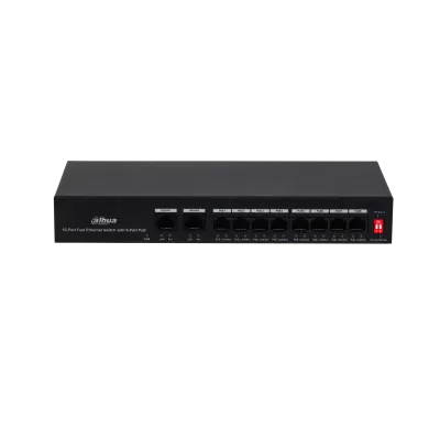 Switch 8 porturi PoE și 2 porturi uplink, fără management PFS3010-8ET-65, [],high-security.ro