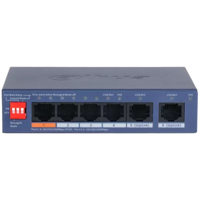 Switch Gigabit Desktop 4 porturi Poe + 2 porturi uplink, administrat din cloud CS4006-4GT-60, [],high-security.ro