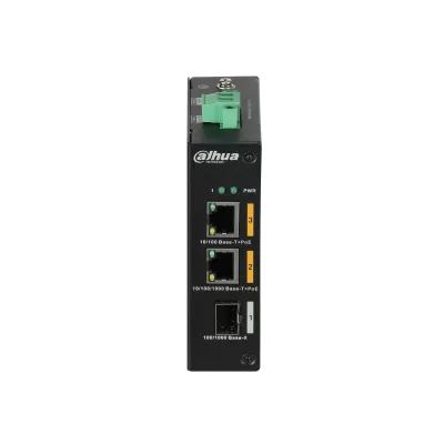 Switch 2 porturi PoE RJ45 + 1 port SFP gigabit, fără management PFS3103-1GT1ET-60-V2, [],high-security.ro