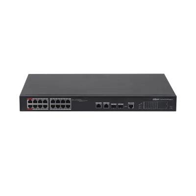 Switch rackabil 16 porturi PoE + 2 porturi uplink, cu management PFS4218-16ET-190-Switch POE, [],high-security.ro