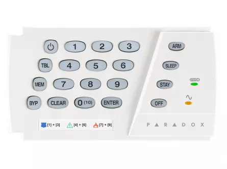 Tastatură LED pe fir 10 zone K636, [],high-security.ro