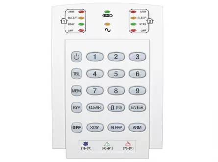 Tastatură LED pe fir 10 zone verticală K10V, [],high-security.ro