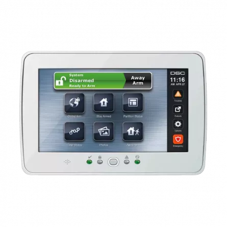 Tastatură touch screen, color, diagonala 7' TOUCH SCREEN 7''8 partitii, [],high-security.ro