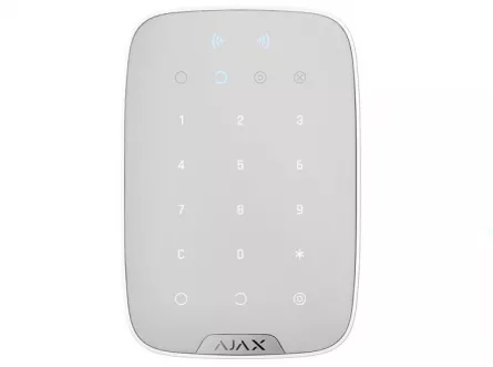 Tastatura wireless albă cu cititor de proximitate KEYPAD PLUS (WHT), [],high-security.ro