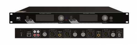 Unitate receptor cu 2 microfoane wireless UHF T-7720UH, [],high-security.ro