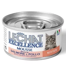 Lechat EXC.Mousse Kitten SalmonChicken 85g, [],https:shop.interpet.ro