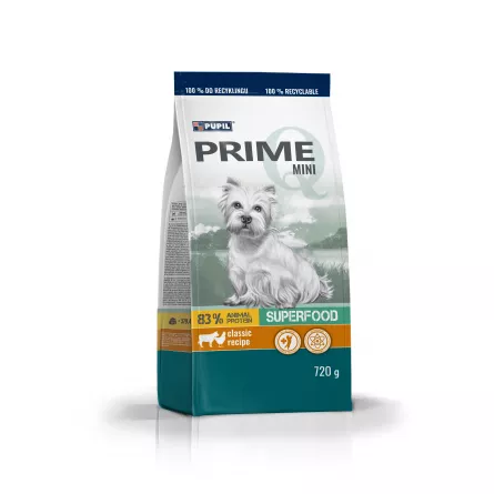 Prime Hr Usc cu Pui/Vita pt caine miniadult 720g, [],https:shop.interpet.ro