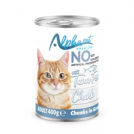 AlphaPet Hr. Umeda cu Ton pt. Pisici Conserva 400g, [],https:shop.interpet.ro
