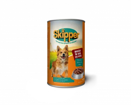 CONSERVA SKIPPER 1250 GR CU VITA pt caini, [],https:shop.interpet.ro