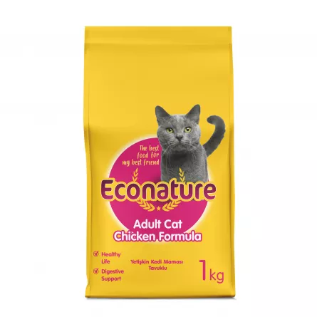 Econature Hr. Uscata cu Pui pt. Pisici Adulte 1kg, [],https:shop.interpet.ro