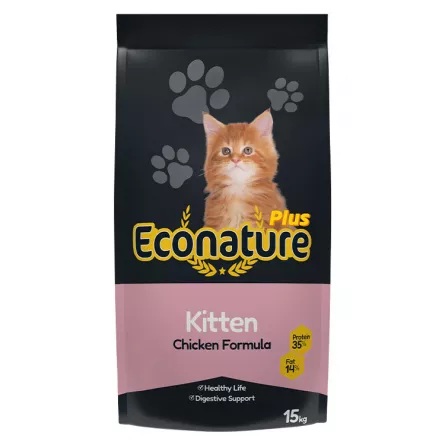 Econature Plus Hr. Uscata cu Pui pt. Pisicute 15kg, [],https:shop.interpet.ro