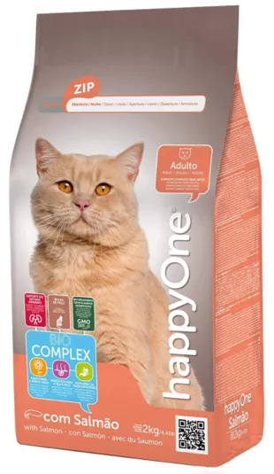 HappyOne Hr. Uscata cu Somon pentru pisica 2kg, [],https:shop.interpet.ro