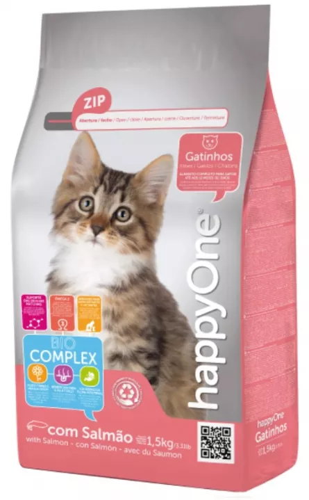 HappyOne Hr. Uscata cu Somon pentru pisicute 1.5kg, [],https:shop.interpet.ro