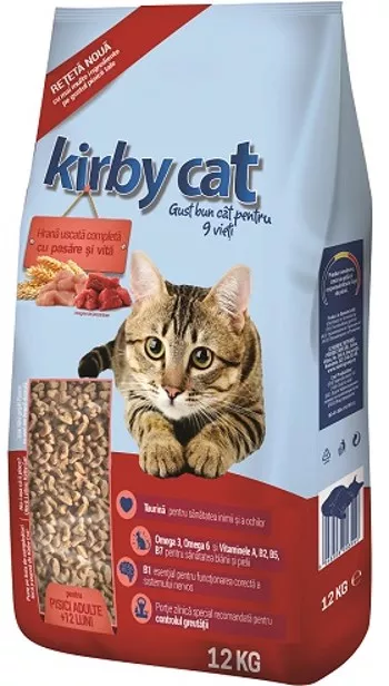 KIRBY CAT PASARE SI VITA 12KG, [],https:shop.interpet.ro
