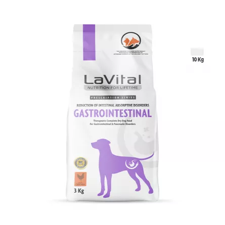 LaVital Vet Hr. Uscata pt. Caine - Gastrointestinal 3kg, [],https:shop.interpet.ro