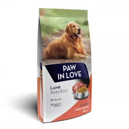 Paw In Love Hr. Uscata cu Miel pt. Caine Adult 15kg, [],https:shop.interpet.ro