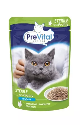 PreVital Hr. Umeda cu Pasare pt Pisici Sterile 100g, [],https:shop.interpet.ro