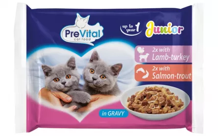 PreVital Hr. Umeda pentru Pisica Junior 4x100g, [],https:shop.interpet.ro