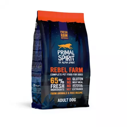 Primal Sp. Hr. Uscata Rebel Farm Pui&Peste Caine 1kg, [],https:shop.interpet.ro