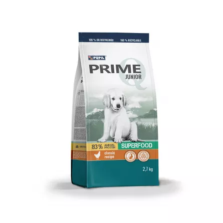 Prime Hr Uscata cu Pui/Orez pt caine junior 2.7kg, [],https:shop.interpet.ro