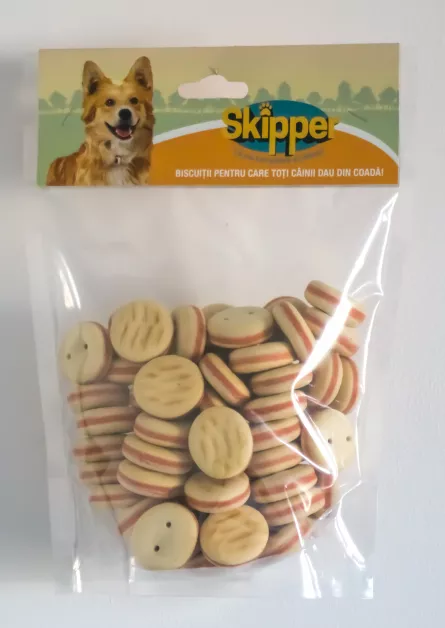Skipper Biscuiti Burgeri pentru Caini 250g, [],https:shop.interpet.ro