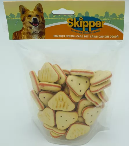Skipper Biscuiti Inimioara pentru caini 250g, [],https:shop.interpet.ro