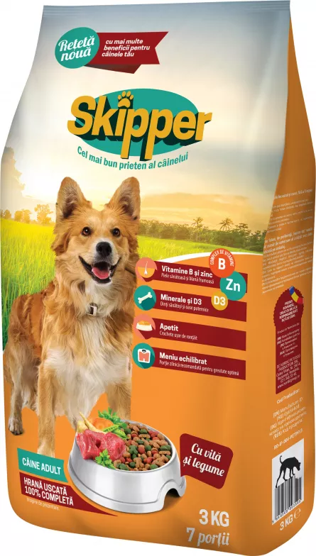 SKIPPER VITA SI LEGUME 3 kg, [],https:shop.interpet.ro