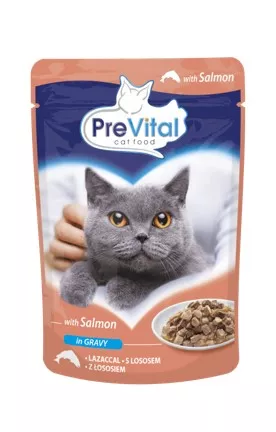 PreVital Hr. Umeda cu Somon in sos pt Pisici 100g, [],https:shop.interpet.ro
