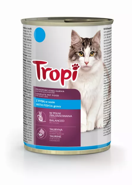 Tropi Hr. Umeda cu Peste pt. Pisica Conserva 415g, [],https:shop.interpet.ro