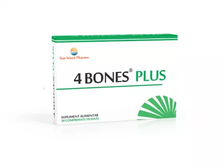 4 Bones Plus, 30 comprimate, Sun Wave Pharma, [],ivonafarm.ro