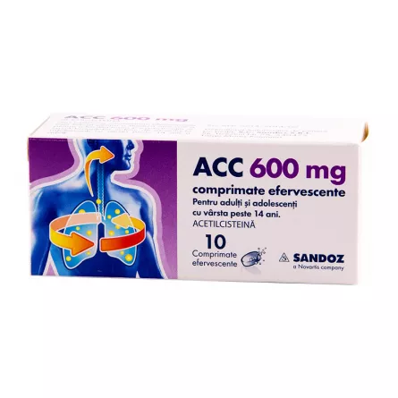 ACC 600 mg, 10 comprimate, Sandoz, [],ivonafarm.ro