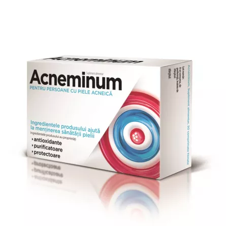 Acneminum, 30 comprimate filmate, Aflofarm, [],ivonafarm.ro