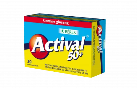 Actival 50, 30 comprimate, Beres Pharmaceuticals Co, [],ivonafarm.ro