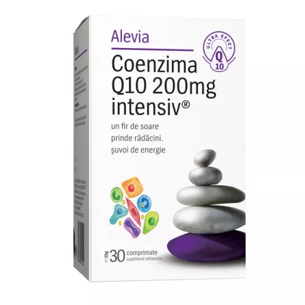 Coenzima Q10 200 mg intensiv, 30 comprimate, Alevia, [],ivonafarm.ro