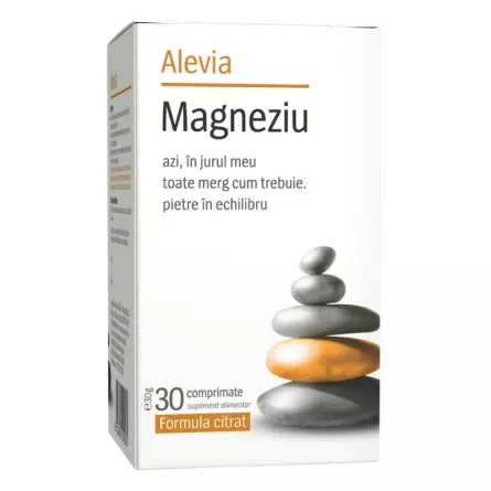 Magneziu formula citrat, 30 comprimate, Alevia, [],ivonafarm.ro