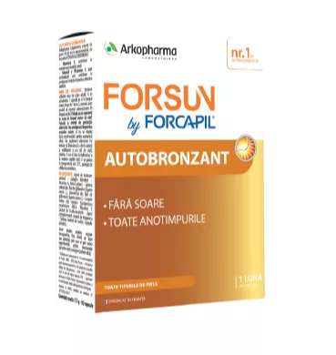 ARK FORSUN FORCAPIL AUTOBRONZANT 30 CPS, [],ivonafarm.ro