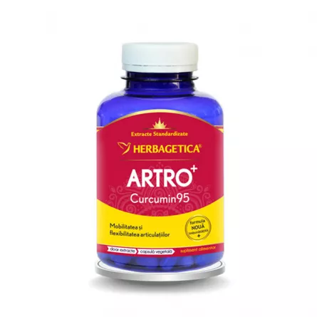 Artro+ Curcumin95, 120 capsule, Herbagetica, [],ivonafarm.ro