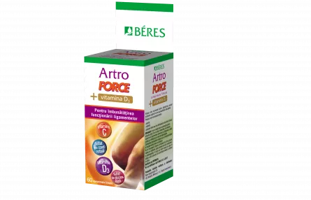 ArtroForce + Vitamina D3, 60 capsule, Beres Pharmaceuticals Co, [],ivonafarm.ro