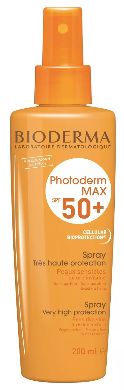 Spray protecție solară Photoderm Max SPF 50+, 200 ml, Bioderma, [],ivonafarm.ro