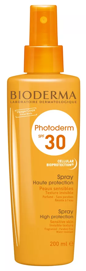 Spray protecție solară cu SPF 30 Photoderm, 200 ml, Bioderma, [],ivonafarm.ro