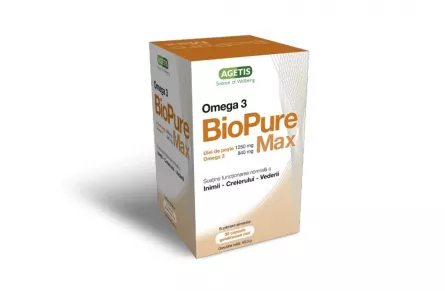 BioPure Max Omega3, 30 capsule, Agetis, [],ivonafarm.ro