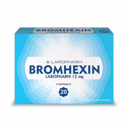 Bromhexin 12 mg, 20 comprimate, Laropharm, [],ivonafarm.ro