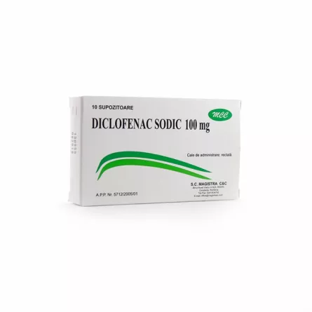 DICLOFENAC SODIC 100 mg x 10, [],ivonafarm.ro