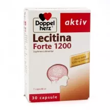 Lecitina Forte 1200 pentru ajutarea creierului, 30 capsule, Doppelherz, [],ivonafarm.ro