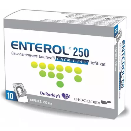 ENTEROL 250 mg x 10 CP, DR REDDY'S, [],ivonafarm.ro