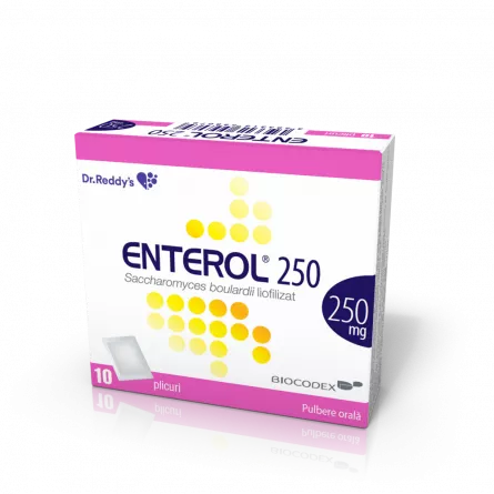 Enterol 250 mg, 10 plicuri, Dr. Reddy's Laboratories, [],ivonafarm.ro