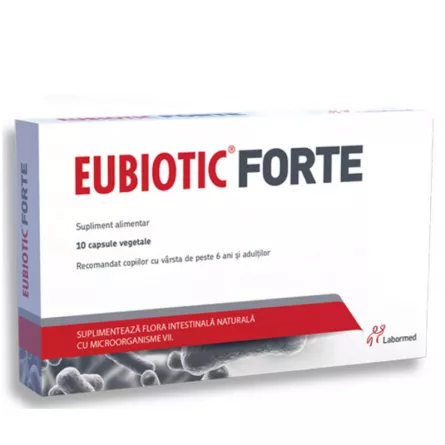 Eubiotic Forte, 10 capsule vegetale, Labormed, [],ivonafarm.ro