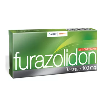 Furazolidon 100mg, 20 comprimate, Terapia, [],ivonafarm.ro